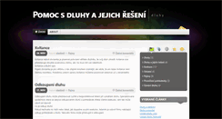 Desktop Screenshot of dluhyreseni.cz