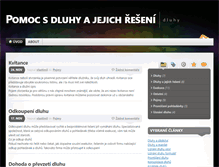 Tablet Screenshot of dluhyreseni.cz